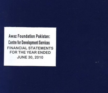 Financial Statement for the year ended June 30, 2010