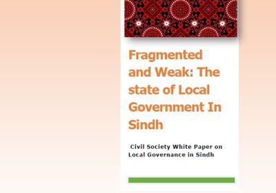 Civil Society White paper on Local Government – Sindh Profile